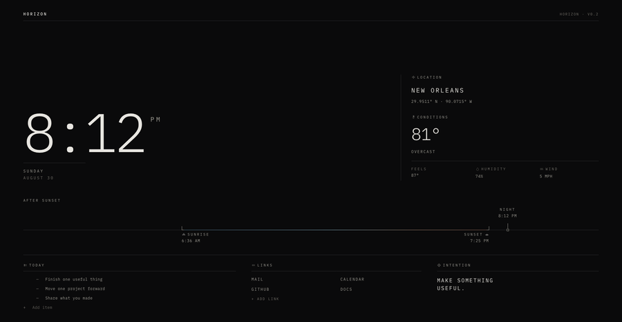Horizon actual product screenshot 1